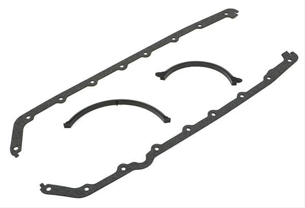 Trans-Dapt Performance Oil Pan Gaskets 4348 Gasket, Engine Pan, Cork/Rubber, Oldsmobile, 350-455, V8, Set