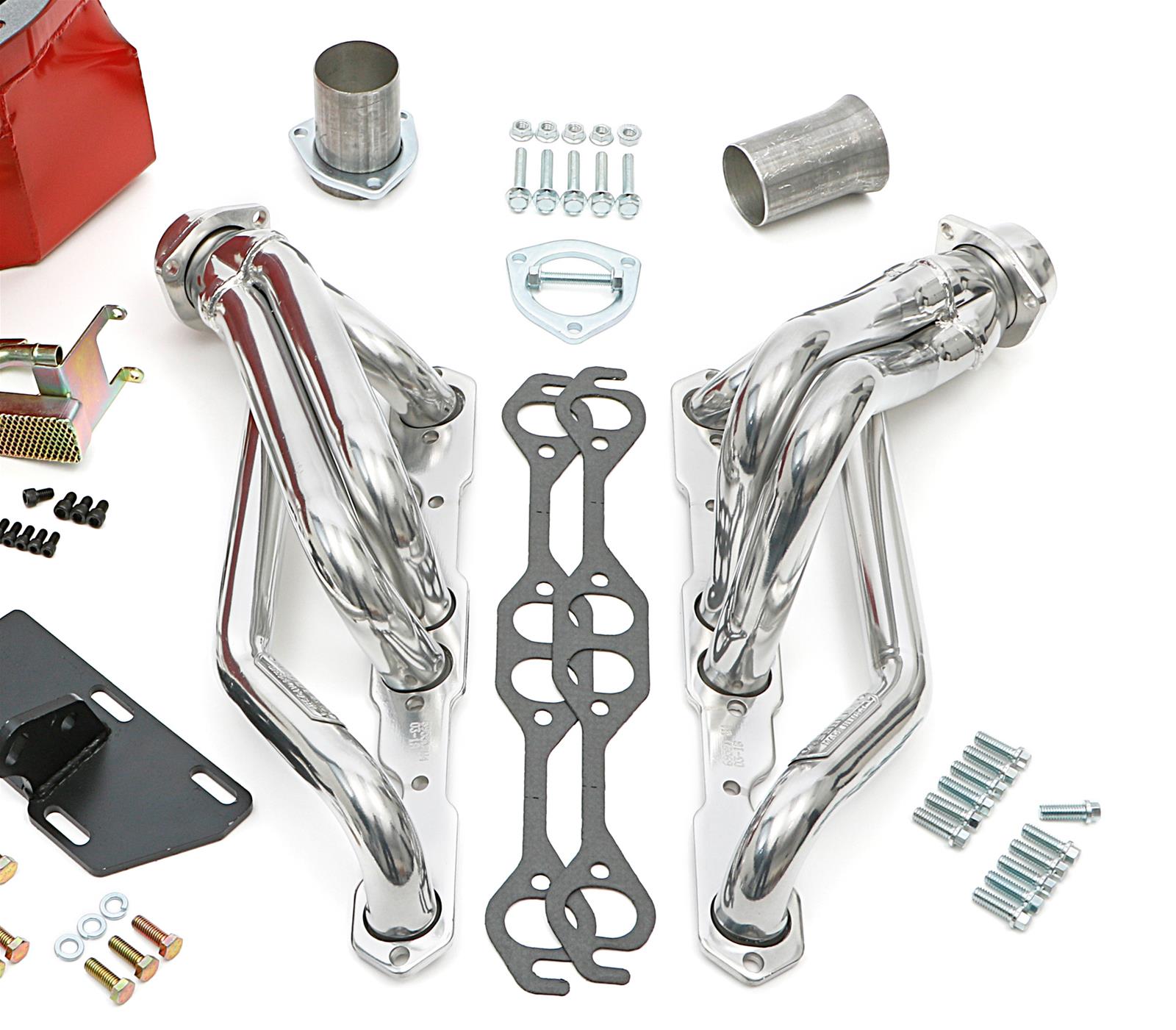 Trans-Dapt Performance Swap-In-A-Box Complete Engine Swap Kits 44064 Kits, Complete, Shorty Silver Ceramic Coated Headers, Motor Mounts, Red Oil Pan, D-port, Chevrolet, GMC, 5.0L, 5.7L, Kit