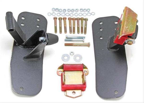 Trans-Dapt Performance Engine Swap Motor Mounts 4553 Mounts, Swap, Bolt-in, Steel, Black, Jeep, Chevy Small Block, Kit thumbnail 4
