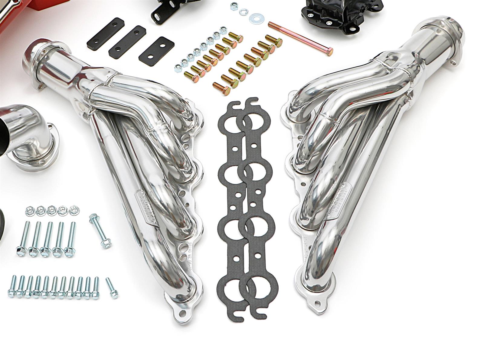 Trans-Dapt Performance Swap-In-A-Box Complete Engine Swap Kits 46012 Kit, Silver Ceramic Coated Headers, Motor Mounts, Oil Pan, Pickup, Gaskets, Hardware, Chevy, LS, TH350, TH400, Kit thumbnail 2