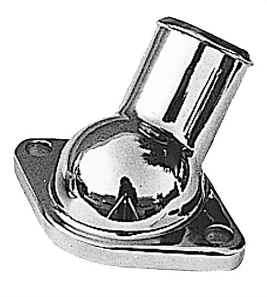 Trans-Dapt Performance Chrome Water Necks 4788 Neck, Zinc Alloy, Plated, 45 Degree, Chevy, Big/Small Block, Each