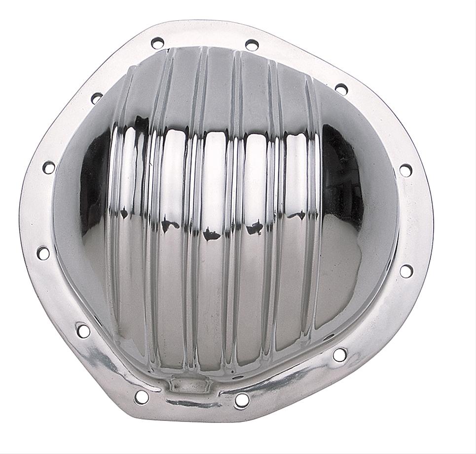 Trans-Dapt Performance Finned Aluminum 12 Bolt GM 8.875 Inch Differential Cover 4826 Cover, Aluminum, Polished, Finned, GM, 12-Bolt, Truck, Rear, Each thumbnail 2