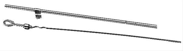 Trans-Dapt Performance Engine Oil Dipstick and Tube Kits 4958 with Tube, Engine, Steel, Chrome, Chevy, Big Block, Each thumbnail 2