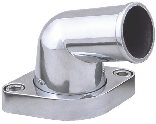 Trans-Dapt Performance Aluminum Water Necks 6016 Neck, Aluminum, Polished, 15 Degree, Chevy, Big/Small Block, Each