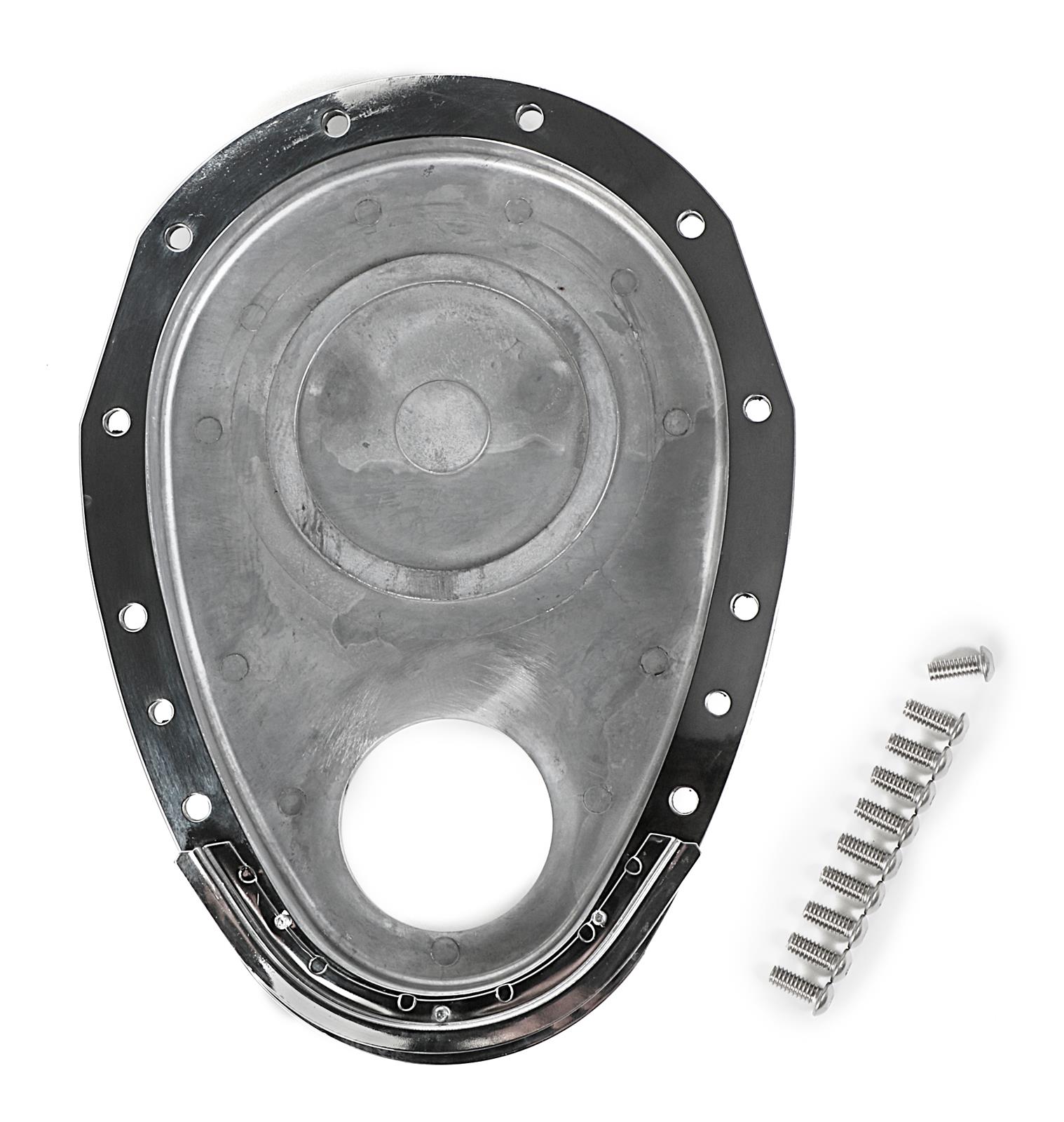 Trans-Dapt Performance Products Timing Covers 6049 TIMING COVER ALUMINUM 2 PIECE SBC 283-350