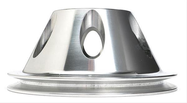 Trans-Dapt Performance Aluminum Water Pump Pulleys 6050 Pulley, V-Belt, 1-Groove, Aluminum, Polished, Chevy, Small Block, Short Pump, Each thumbnail 3