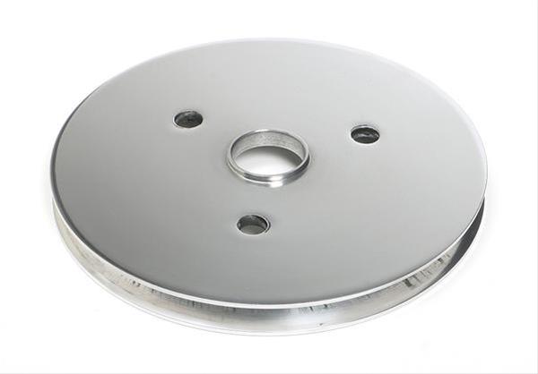 Trans-Dapt Performance Aluminum Crankshaft Pulleys 6052 Pulley, V-Belt, 1-Groove, Aluminum, Polished, Chevy, Small Block, Short Pump, Each thumbnail 3