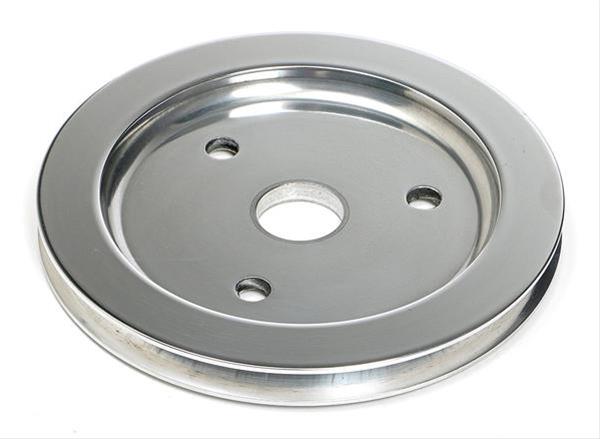 Trans-Dapt Performance Aluminum Crankshaft Pulleys 6052 Pulley, V-Belt, 1-Groove, Aluminum, Polished, Chevy, Small Block, Short Pump, Each thumbnail 2