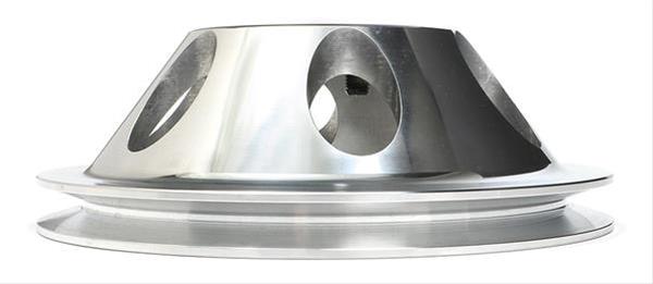 Trans-Dapt Performance Aluminum Water Pump Pulleys 6054 Pulley, V-Belt, 1-Groove, Aluminum, Polished, Chevy, Small Block, Long Pump, Each thumbnail 4