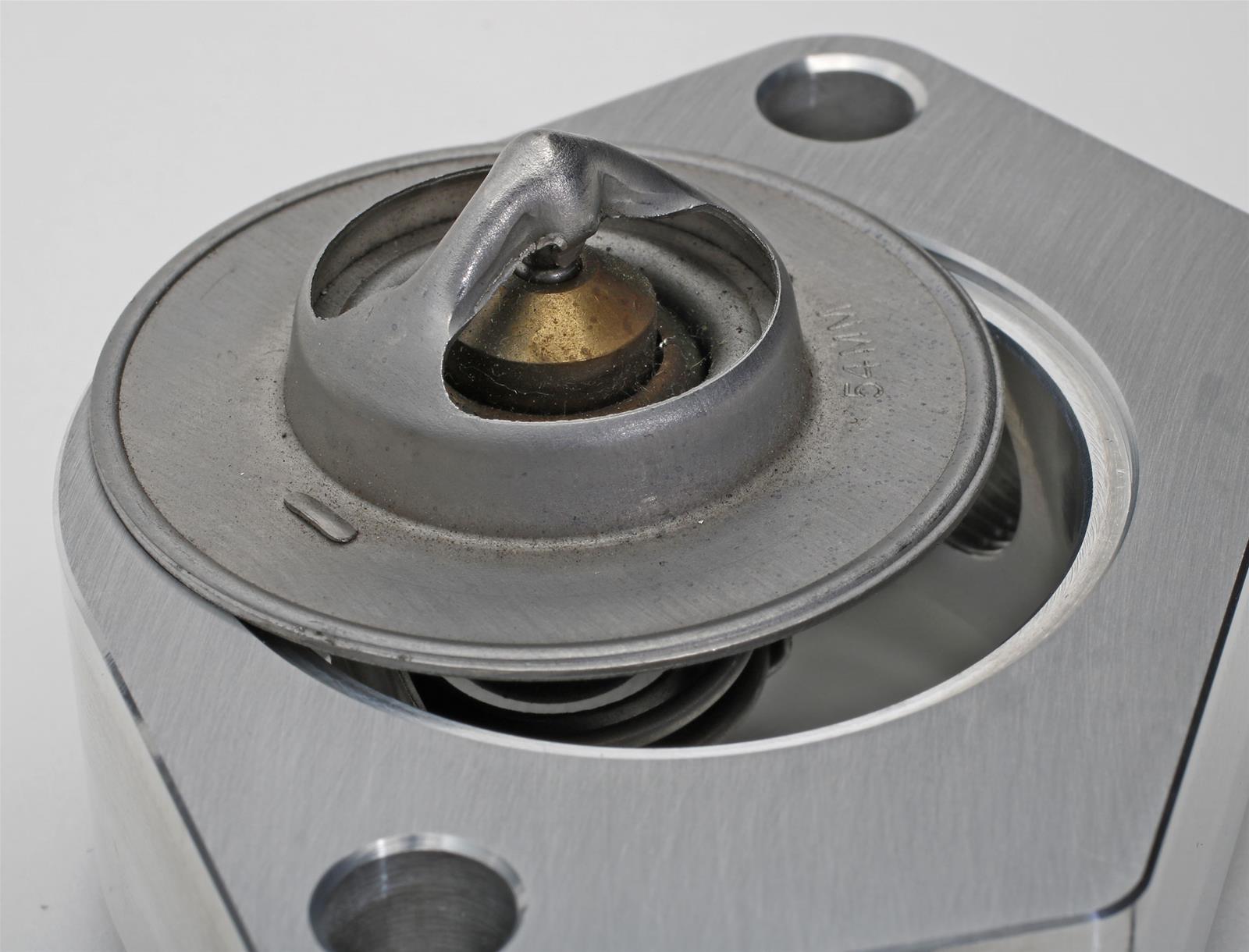 Trans-Dapt Performance Products Water Neck Spacers 6105 Spacer, Spacer Billet 2" With Dual 3/8" Npt Ports thumbnail 4