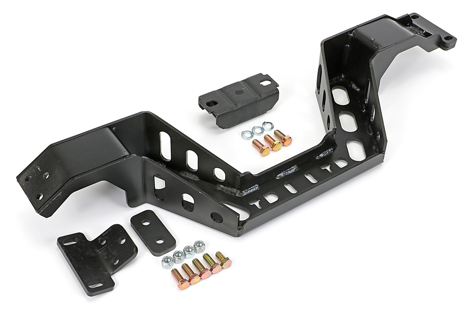 Trans-Dapt Performance Crossmembers 6518 Transmission Crossmember, Steel, Black, Buick, Chevy, Oldsmobile, Pontiac, Kit