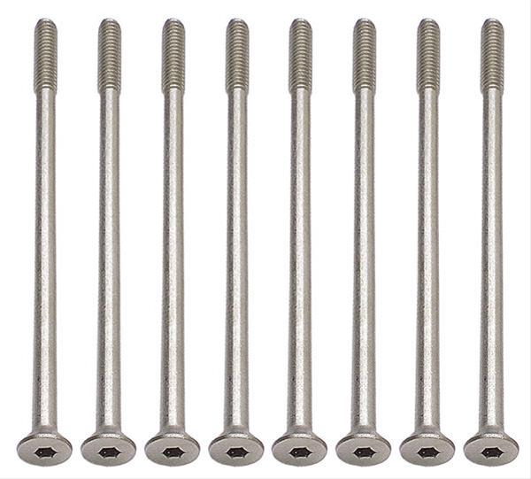 Trans-Dapt Performance Chrome Valve Cover Bolts 6972 Bolts, Steel, Chrome, 1/4 in.-20 RH, 5.0 in. Length, Chevy, Small Block/4.3L, Set of 8