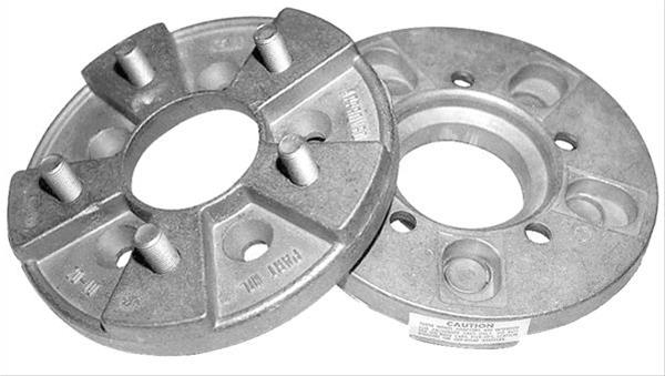 Trans-Dapt Performance Universal 5-Lug Wheel Adapters 7071 Adapters, 1.000 in. Thickness,1/2-20 RH Stud, Aluminum,5 x 4.50/4.75 in. Hub to 5 x 5.00 in. Wheel, Pair