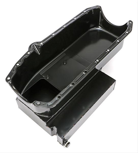 Trans-Dapt Performance Products Oil Pans 7113 SB CHEVY CLAIMER OIL PAN 283-400 8QT DRIVERS SIDE DIPSTICK BLACK thumbnail 2