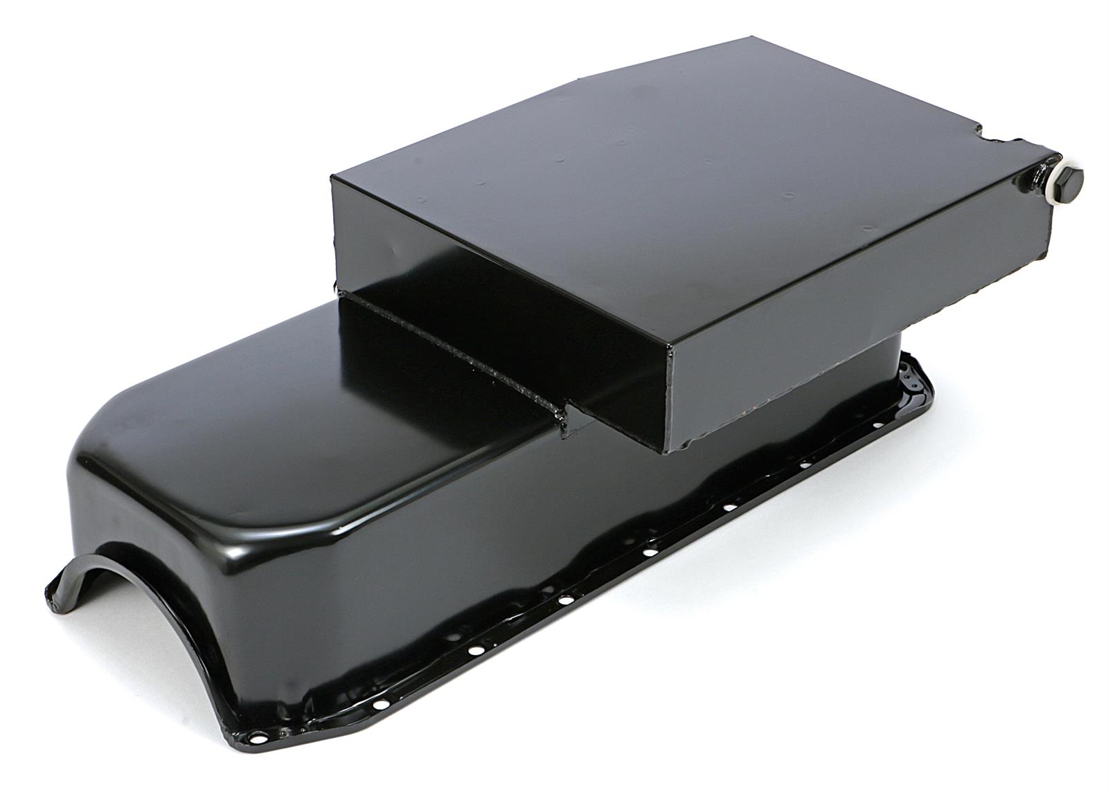 Trans-Dapt Performance Products Oil Pans 7113 SB CHEVY CLAIMER OIL PAN 283-400 8QT DRIVERS SIDE DIPSTICK BLACK