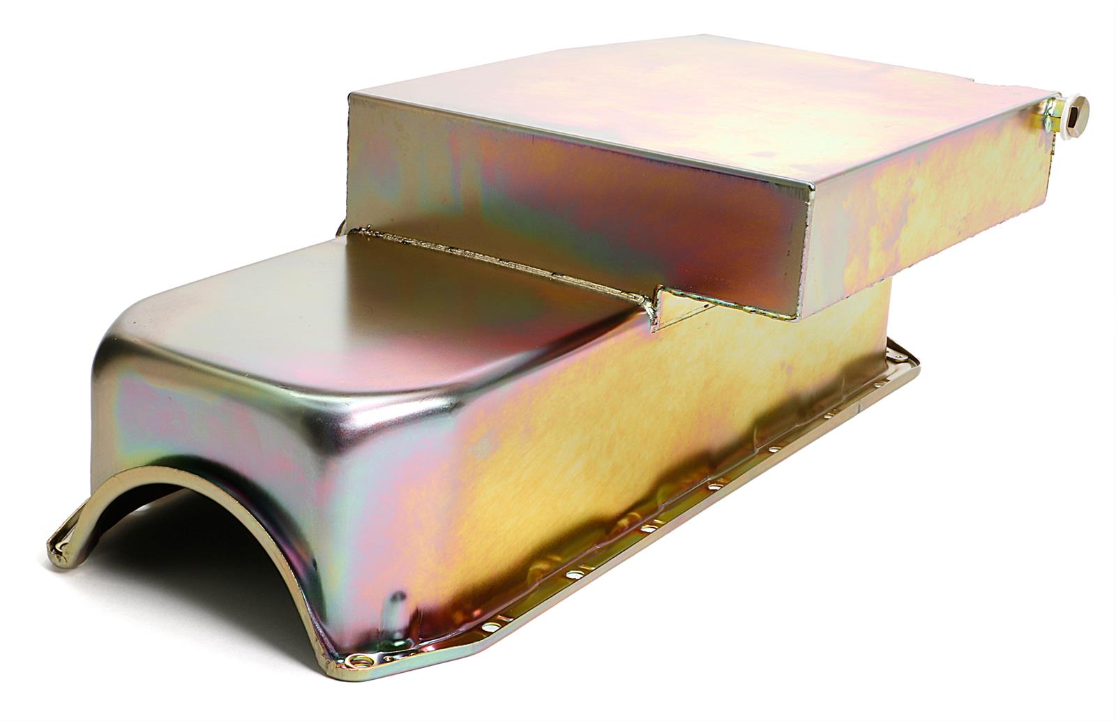 Trans-Dapt Performance Products Oil Pans 7115 SB CHEVY CLAIMER OIL PAN 283-400 8QT DRIVERS SIDE DIPSTICK ZINC thumbnail 3