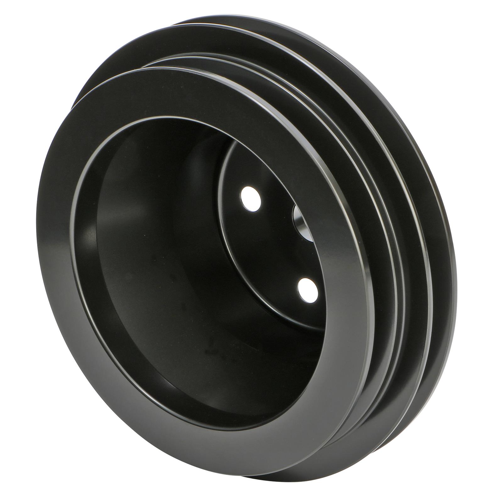 Trans-Dapt Performance Products Water Pump Pulleys 7132 Pulley, Pulley Aluminum BB Chevy Lwp Black Finish