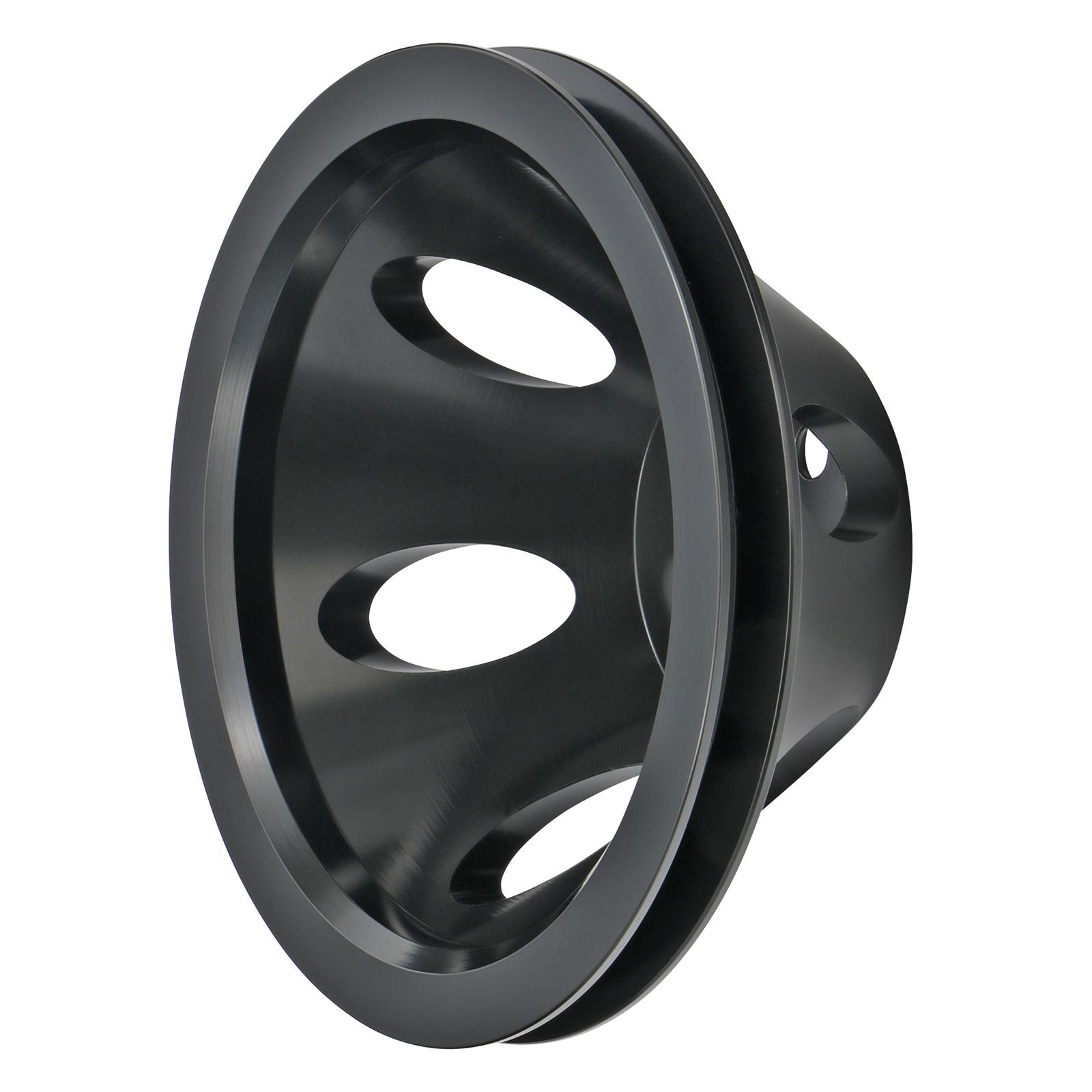 Trans-Dapt Performance Products Water Pump Pulleys 7134 Pulley, BBC Aluminum Pulley Single Upper Swp Black thumbnail 2