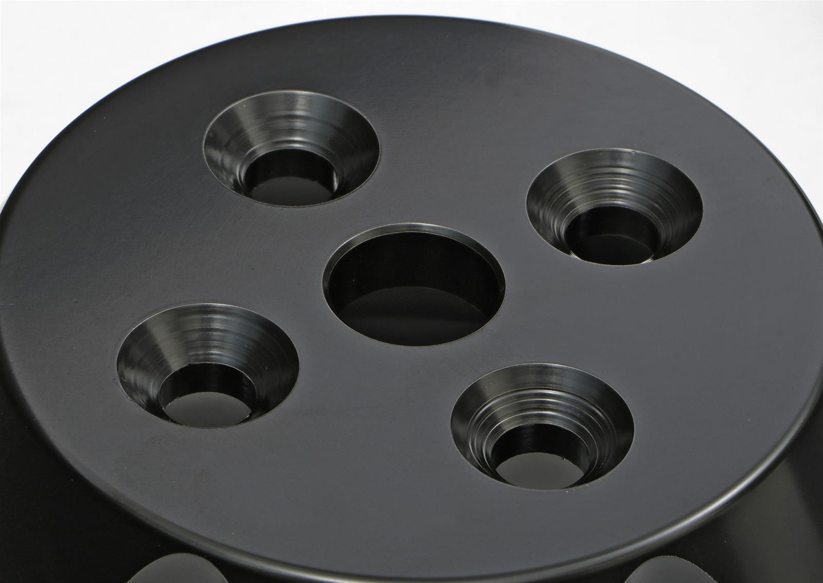 Trans-Dapt Performance Products Water Pump Pulleys 7134 Pulley, BBC Aluminum Pulley Single Upper Swp Black thumbnail 4