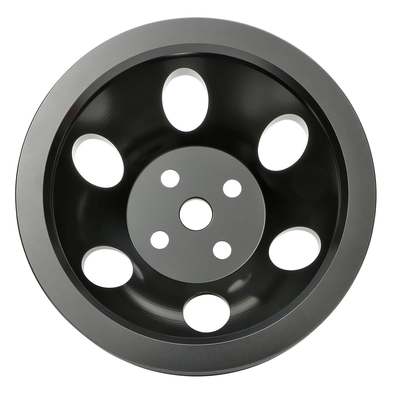 Trans-Dapt Performance Products Water Pump Pulleys 7135 Pulley, BBC Aluminum Pulley Double Upper Swp Black thumbnail 3