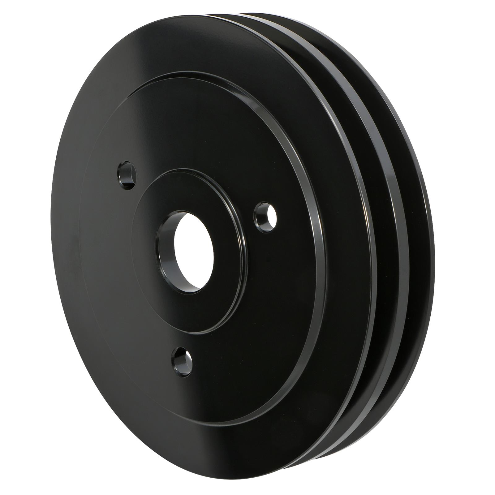 Trans-Dapt Performance Products Crankshaft Pulleys 7137 Pulley, BBC Aluminum Pulley Double Lower Swp Black thumbnail 2