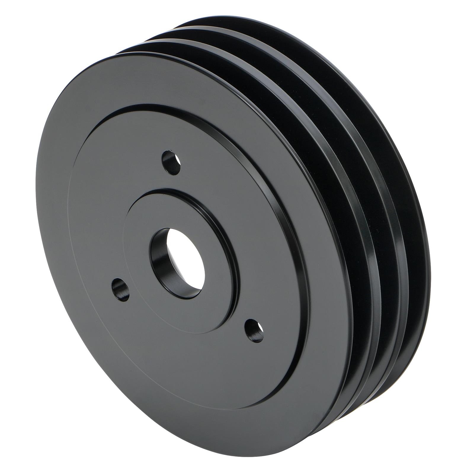 Trans-Dapt Performance Products Crankshaft Pulleys 7138 Pulley, BBC Aluminum Pulley Triple Lower Swp Black thumbnail 2