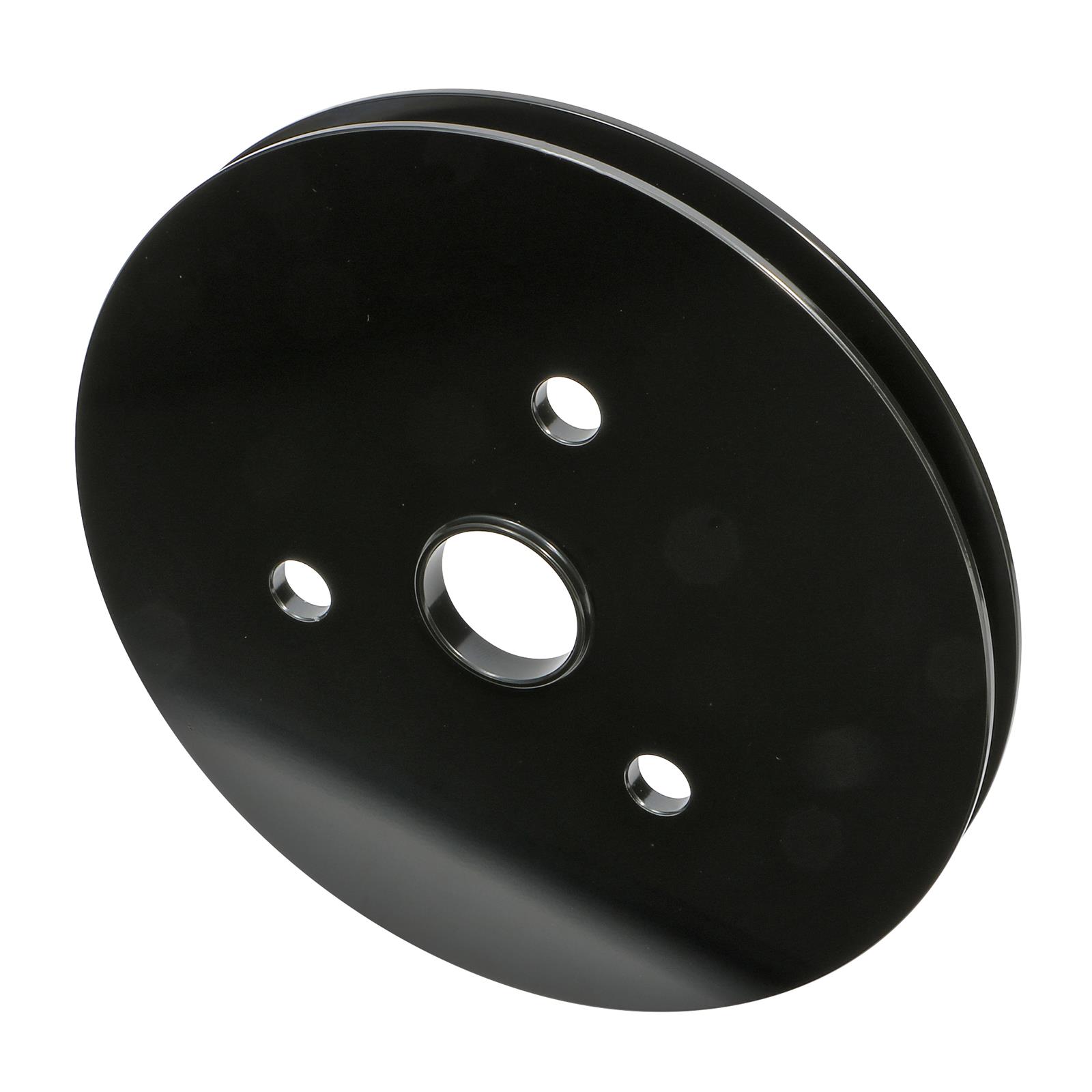 Trans-Dapt Performance Products Crankshaft Pulleys 7142 Pulley, SBC Alum Swp Single Low Pulley Black