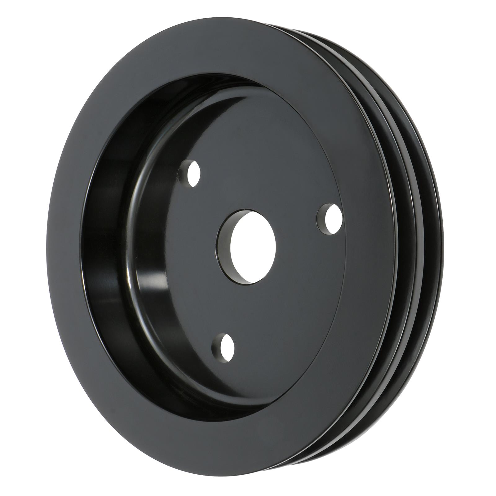 Trans-Dapt Performance Products Crankshaft Pulleys 7143 Pulley, Alum Pulley Double Lower Swp Black thumbnail 2