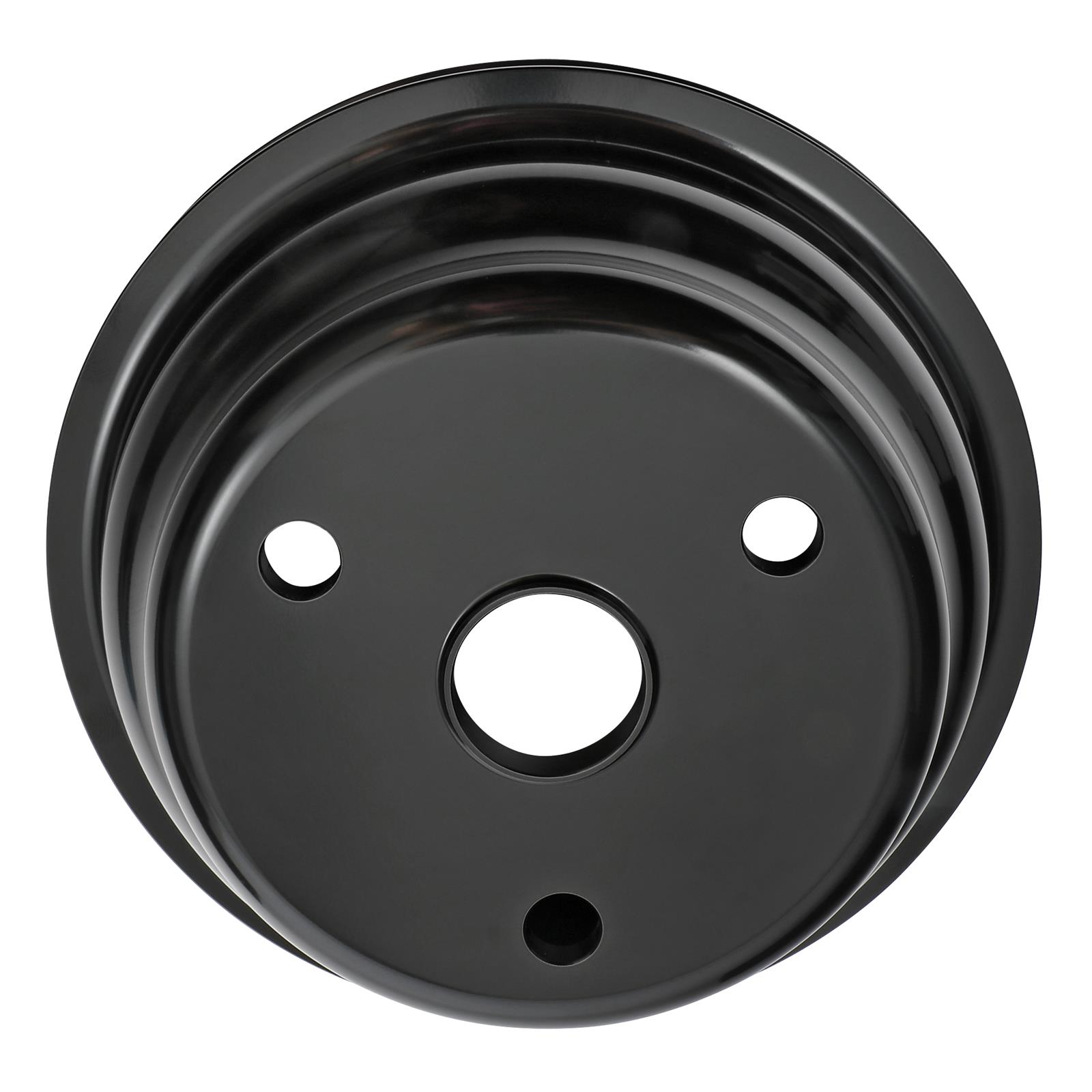 Trans-Dapt Performance Products Crankshaft Pulleys 7146 Pulley, SBC Alum Lwp Sgl Lower Pulley Black