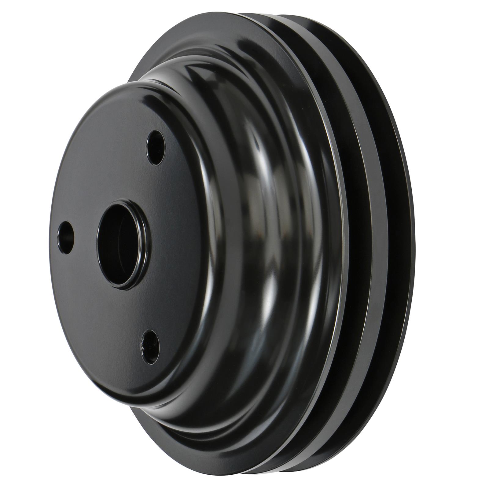 Trans-Dapt Performance Products Crankshaft Pulleys 7147 Pulley, SBC Alum Lwp Dbl Lower Pulley Black thumbnail 2