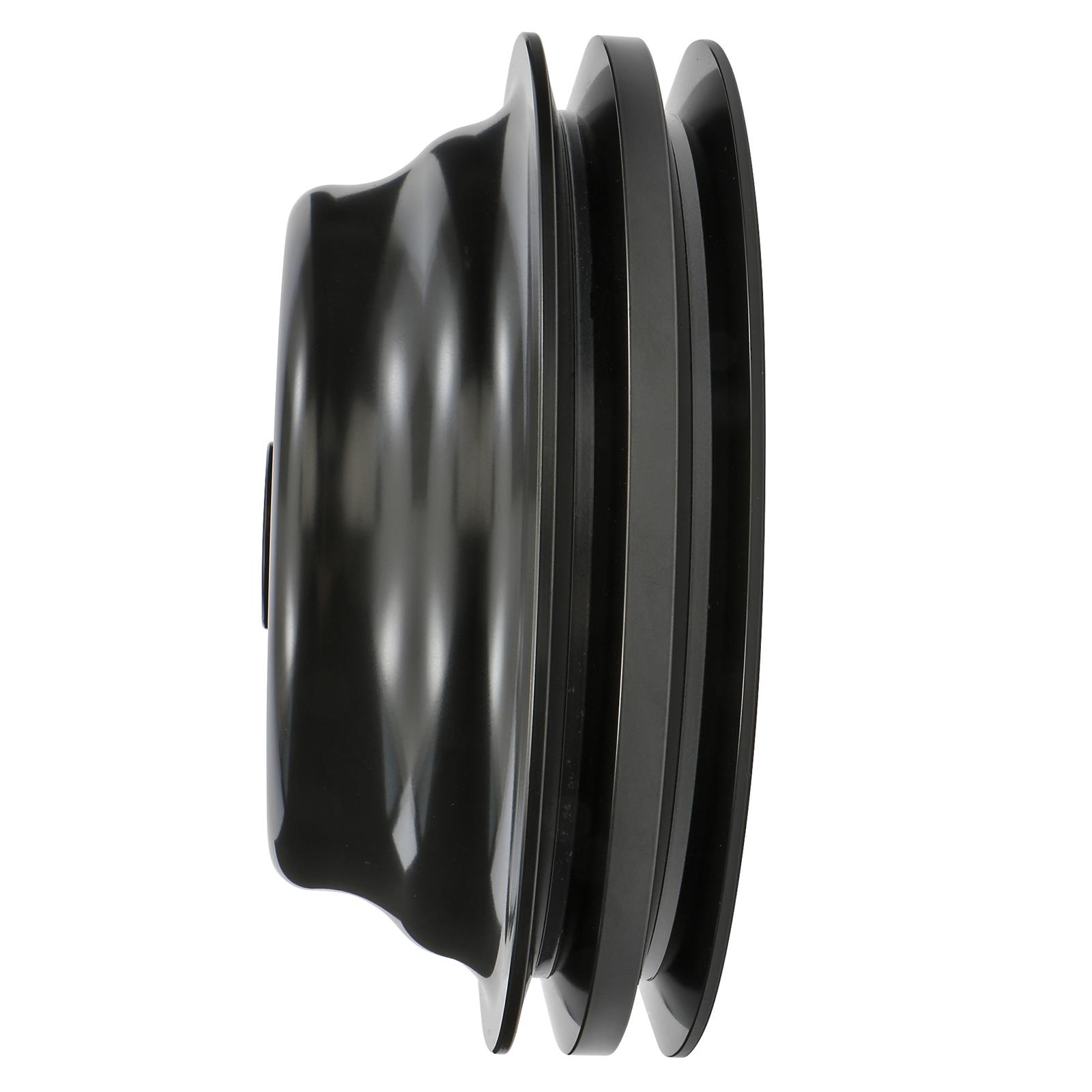 Trans-Dapt Performance Products Crankshaft Pulleys 7147 Pulley, SBC Alum Lwp Dbl Lower Pulley Black thumbnail 4