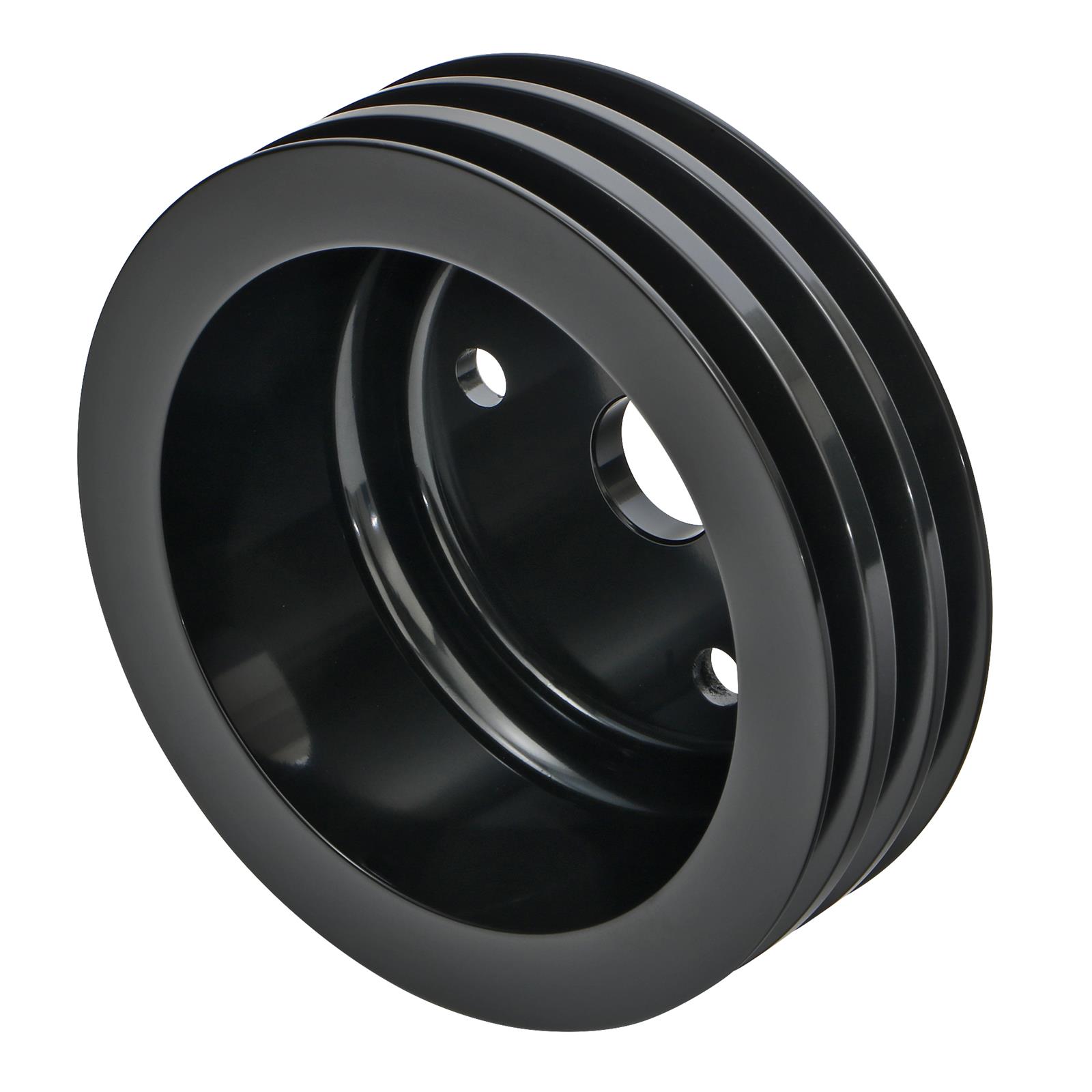 Trans-Dapt Performance Products Crankshaft Pulleys 7148 Pulley, SBC Alum Lwp Trip Lower Pulley Black thumbnail 6
