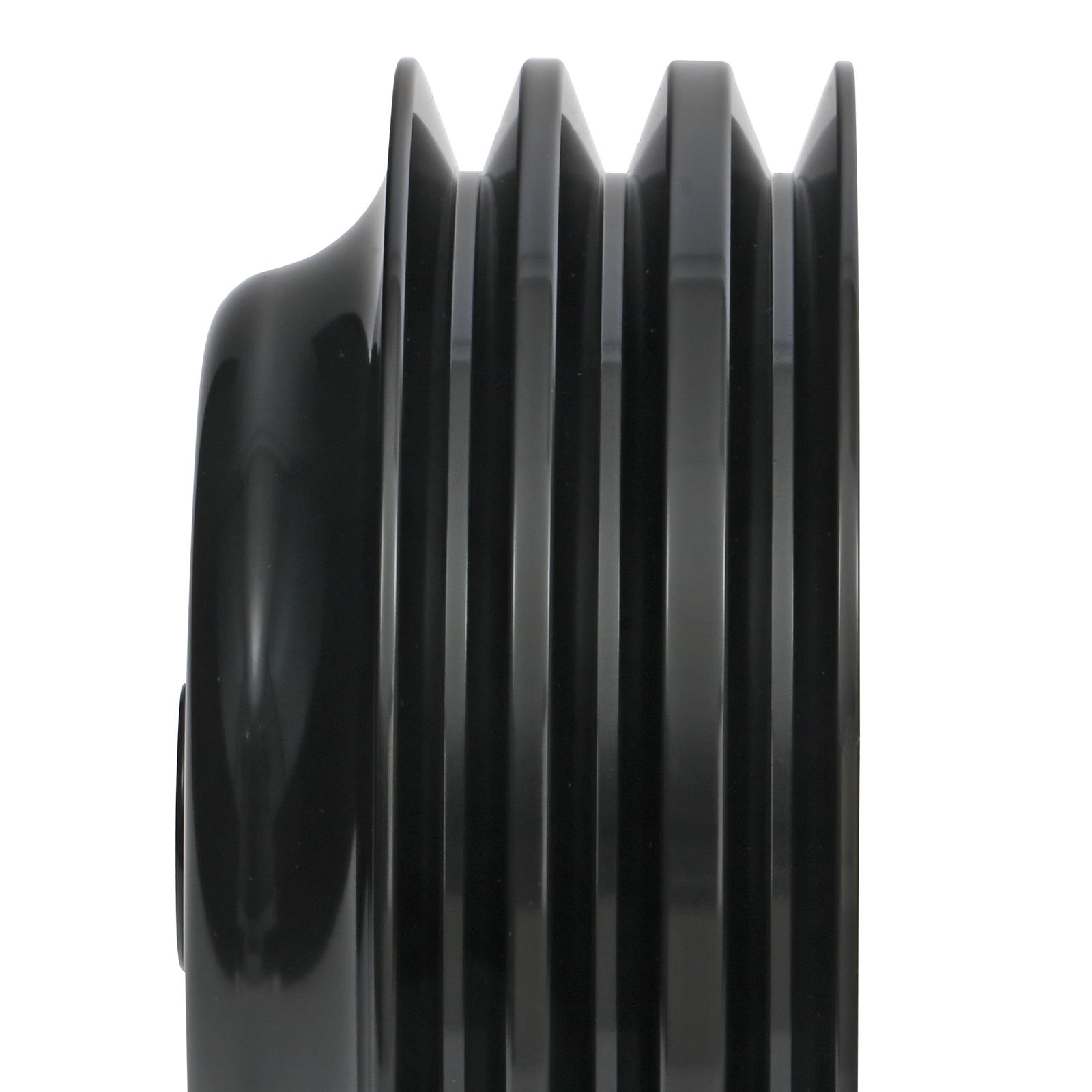Trans-Dapt Performance Products Crankshaft Pulleys 7148 Pulley, SBC Alum Lwp Trip Lower Pulley Black thumbnail 5
