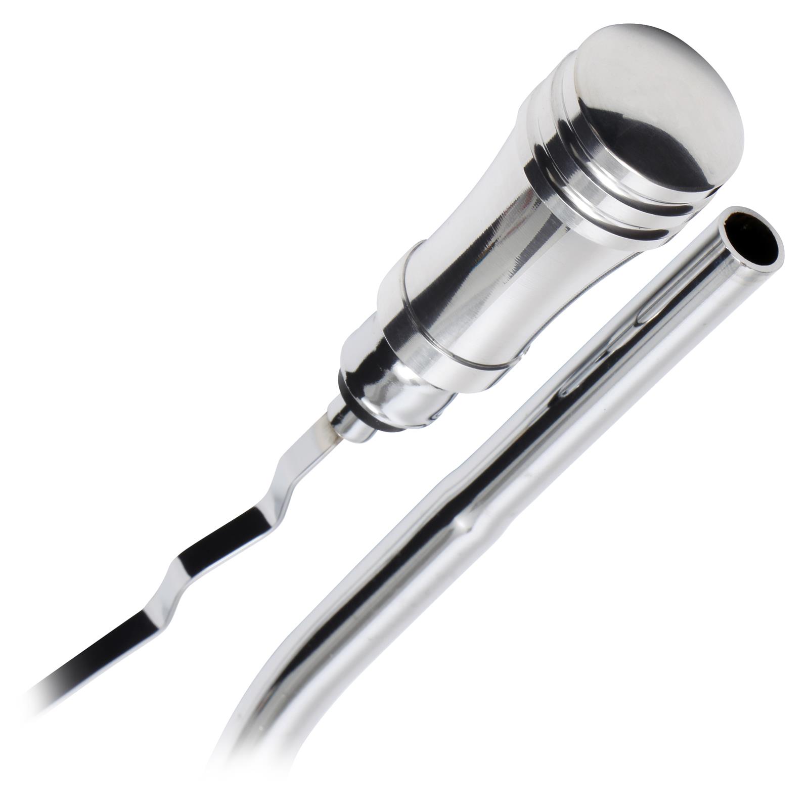 Trans-Dapt Performance Products Engine Oil Dipsticks 7156 Dipstick, Pontiac Black Dipstick Billet Handle thumbnail 2