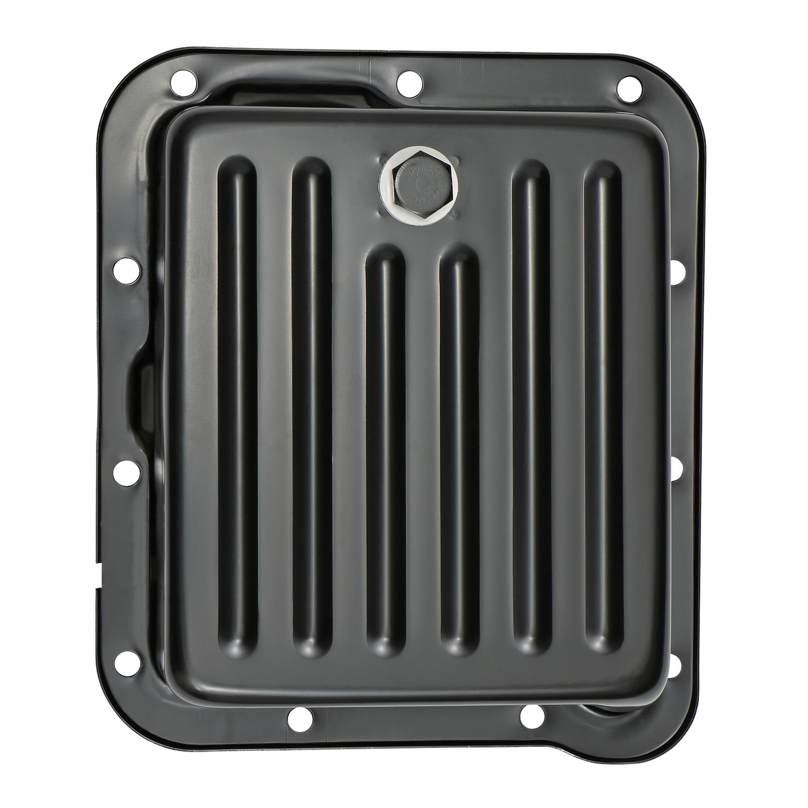 Trans-Dapt Performance Products Automatic Transmission Pans 7170 Pan, Ford C4 Black Finned Trans Pan