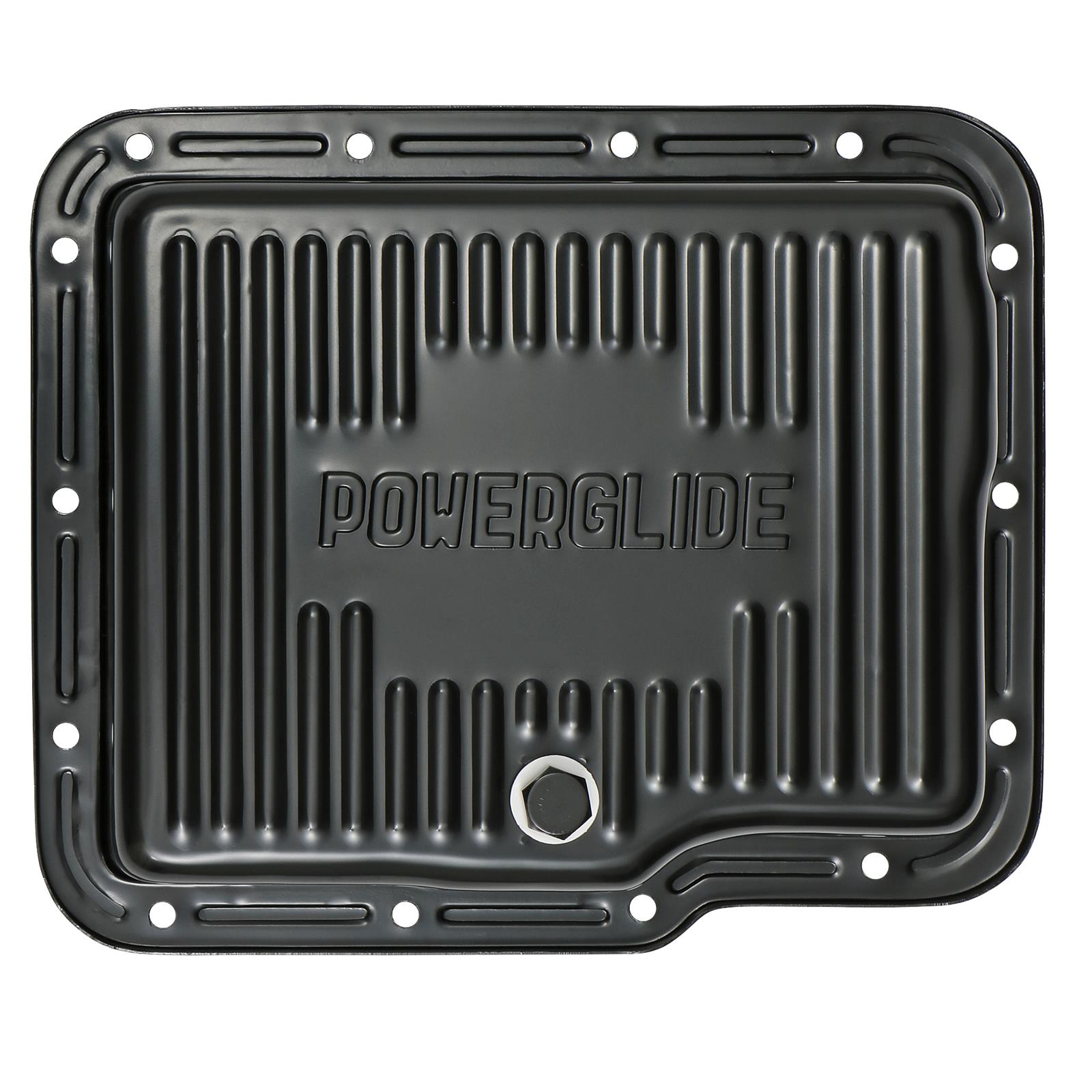Trans-Dapt Performance Products Automatic Transmission Pans 7172 Pan, Powerglide Black Finned Trans Pan
