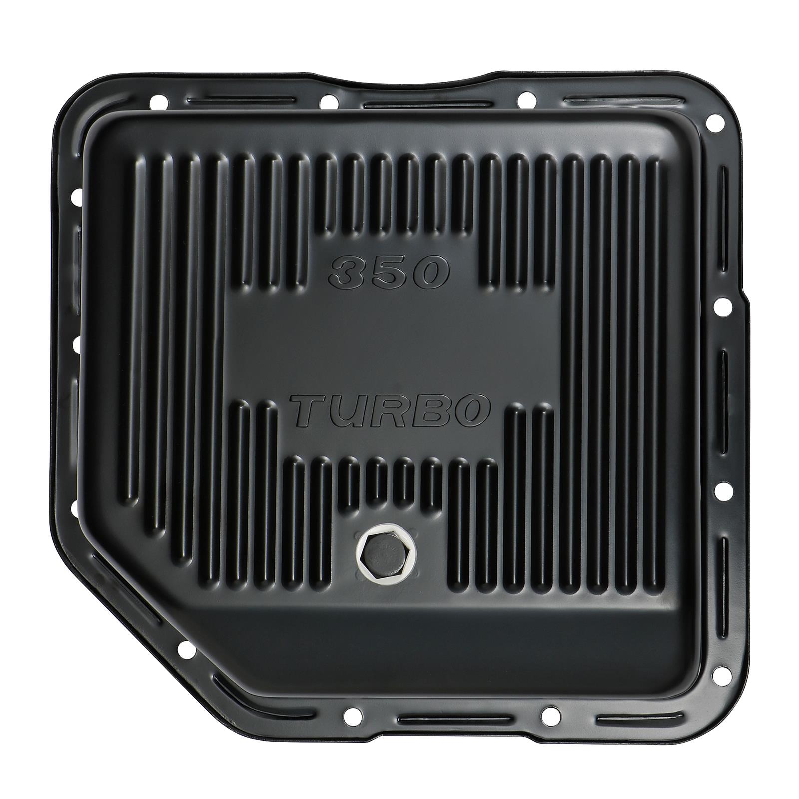Trans-Dapt Performance Products Automatic Transmission Pans 7173 Pan, TH350 Black Finned Pan