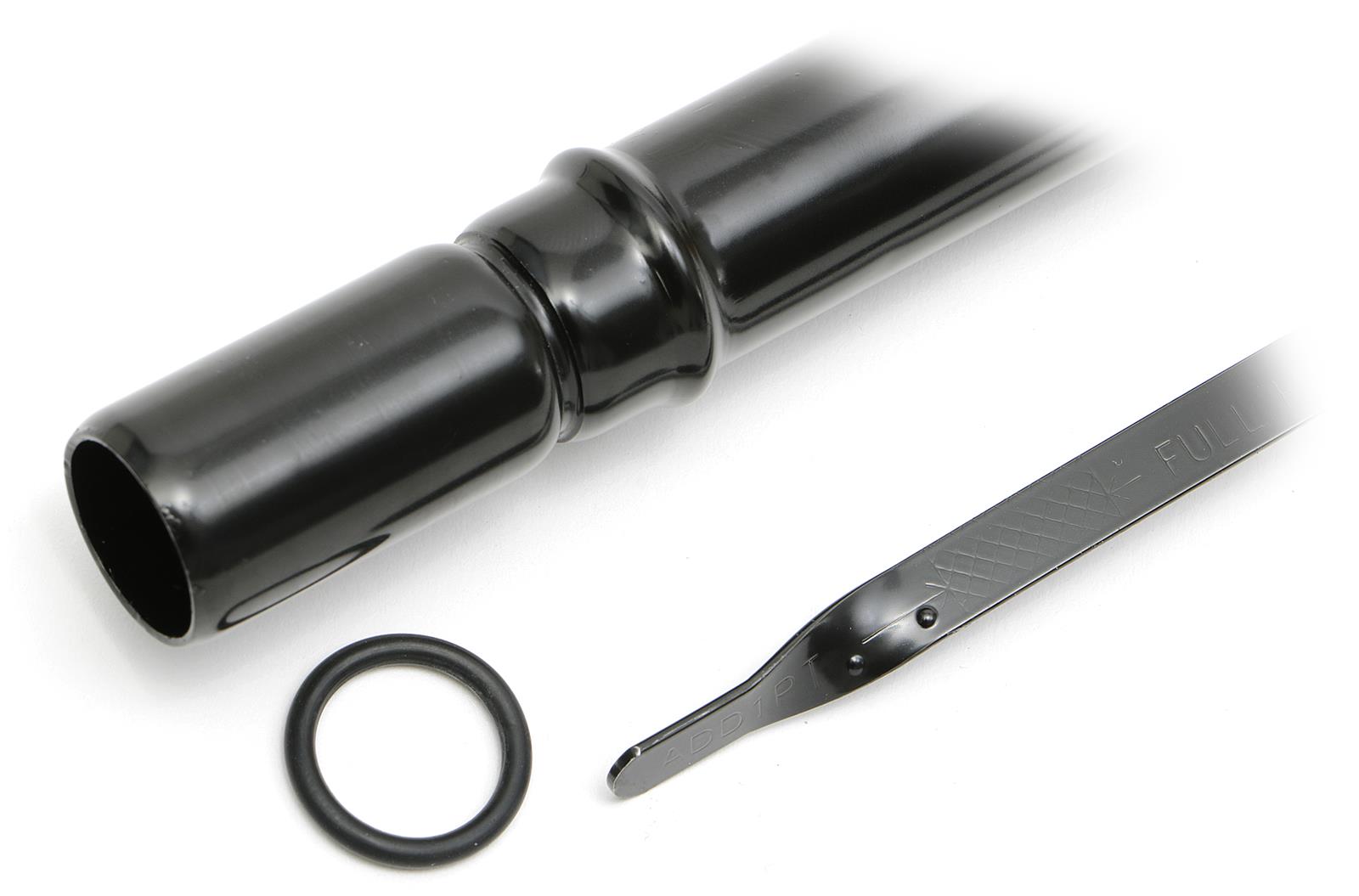 Trans-Dapt Performance Products Transmission Fluid Dipsticks 7176 Dipstick, Chevy Turbo 350 Black Billet Alum Handle Trans Dipstick thumbnail 7