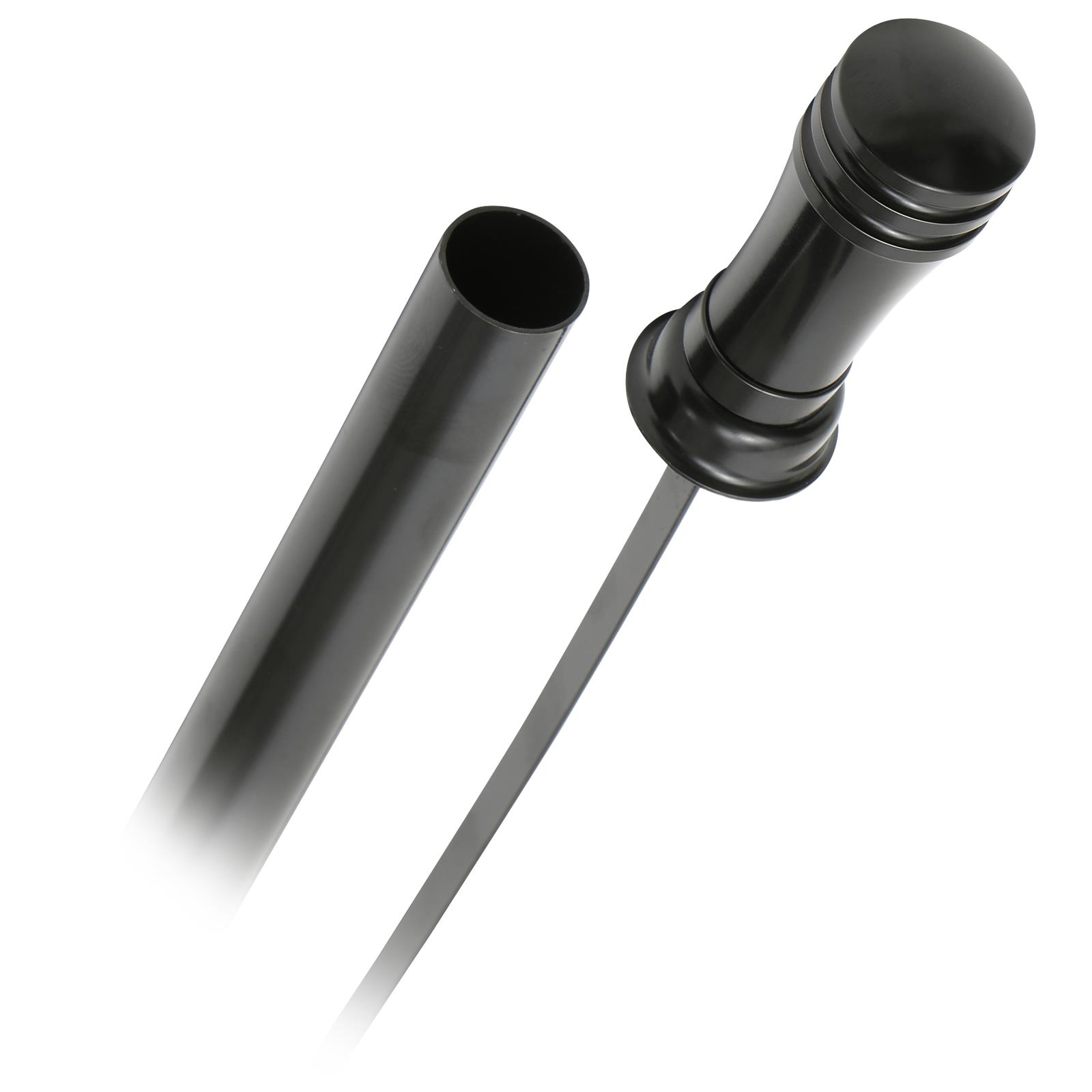 Trans-Dapt Performance Products Transmission Fluid Dipsticks 7176 Dipstick, Chevy Turbo 350 Black Billet Alum Handle Trans Dipstick thumbnail 2