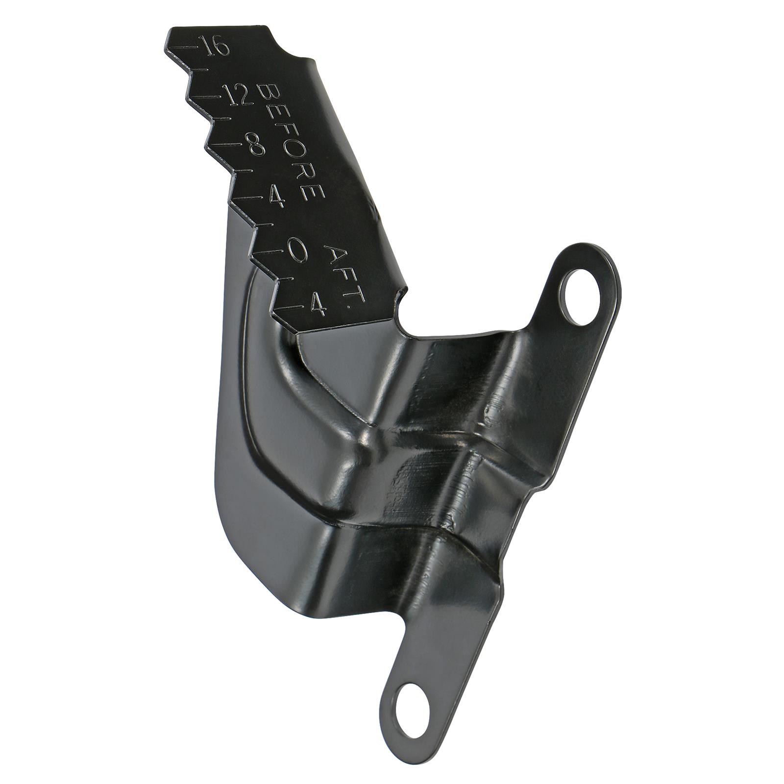 Trans-Dapt Performance Products Timing Pointers 7186 Tab, BB Chevy Black Tab thumbnail 2