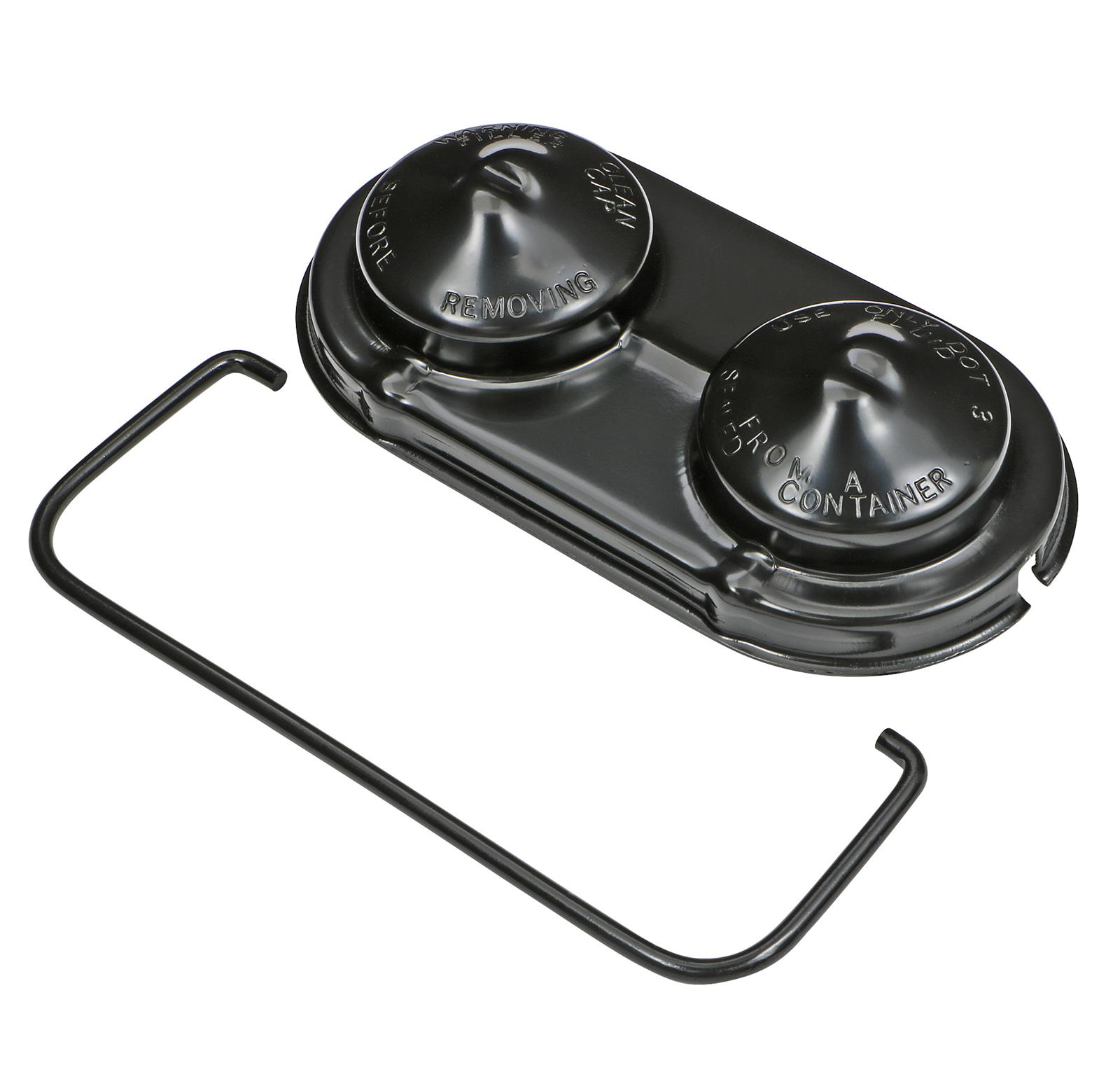 Trans-Dapt Performance Products Master Cylinder Reservoir Covers 7188 Cover, 2 3/8" X 5" Black Brake Cover thumbnail 2