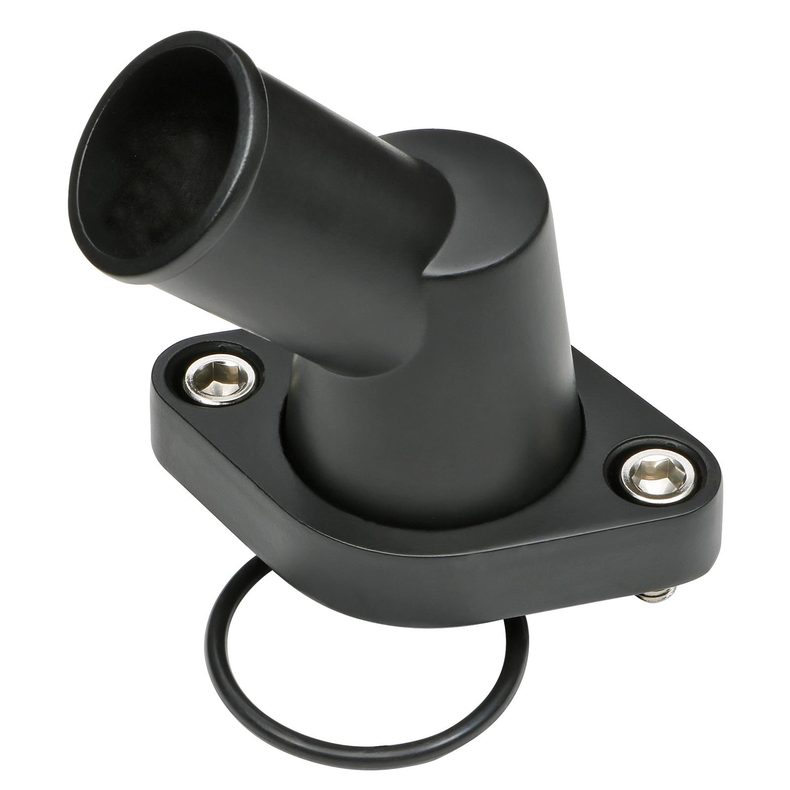 Trans-Dapt Performance Products Water Necks and Thermostat Housings 7193 Neck, Late Chevy Black Aluminum Neck