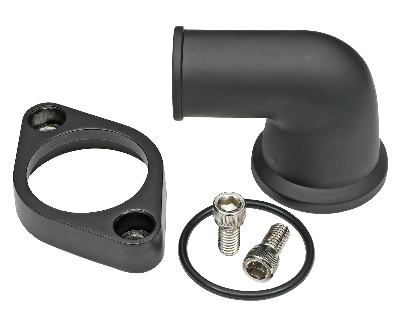 Trans-Dapt Performance Products Water Necks and Thermostat Housings 7194 Neck, Late Chev 90 Black Alum Neck thumbnail 3