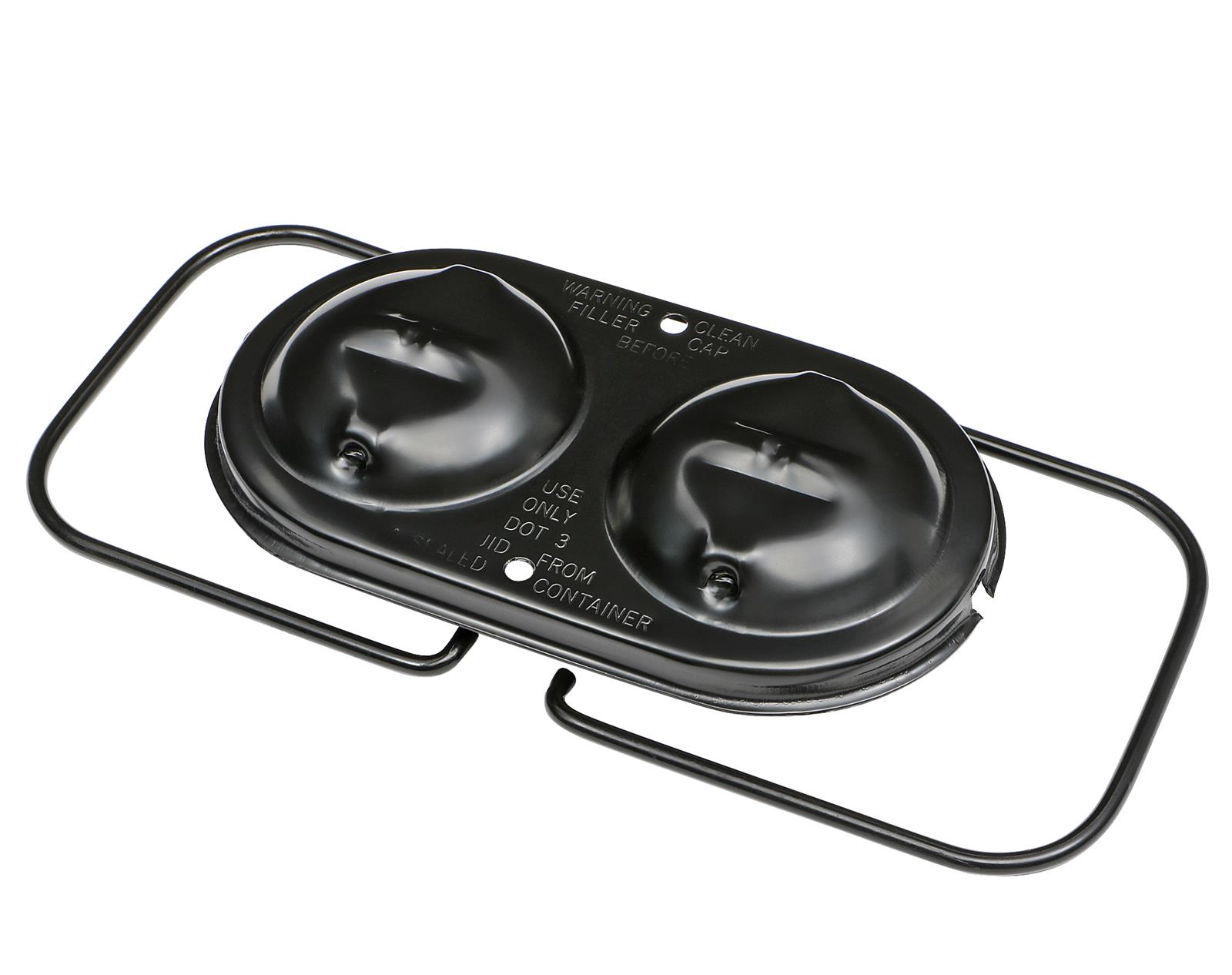 Trans-Dapt Performance Products Master Cylinder Reservoir Covers 7342 Cover, 3" X 5 3/4" Black Brake Cover thumbnail 4