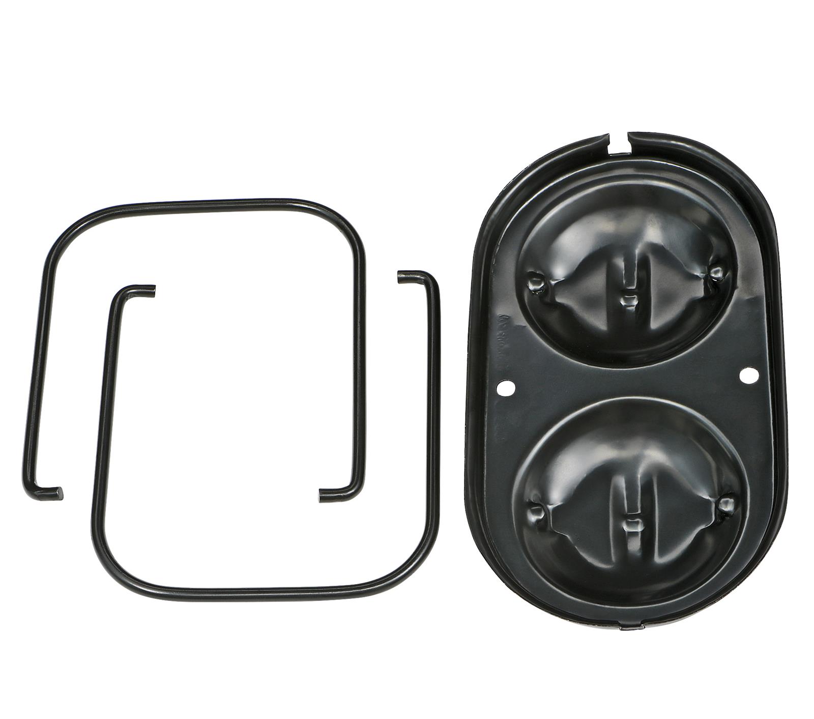 Trans-Dapt Performance Products Master Cylinder Reservoir Covers 7342 Cover, 3" X 5 3/4" Black Brake Cover