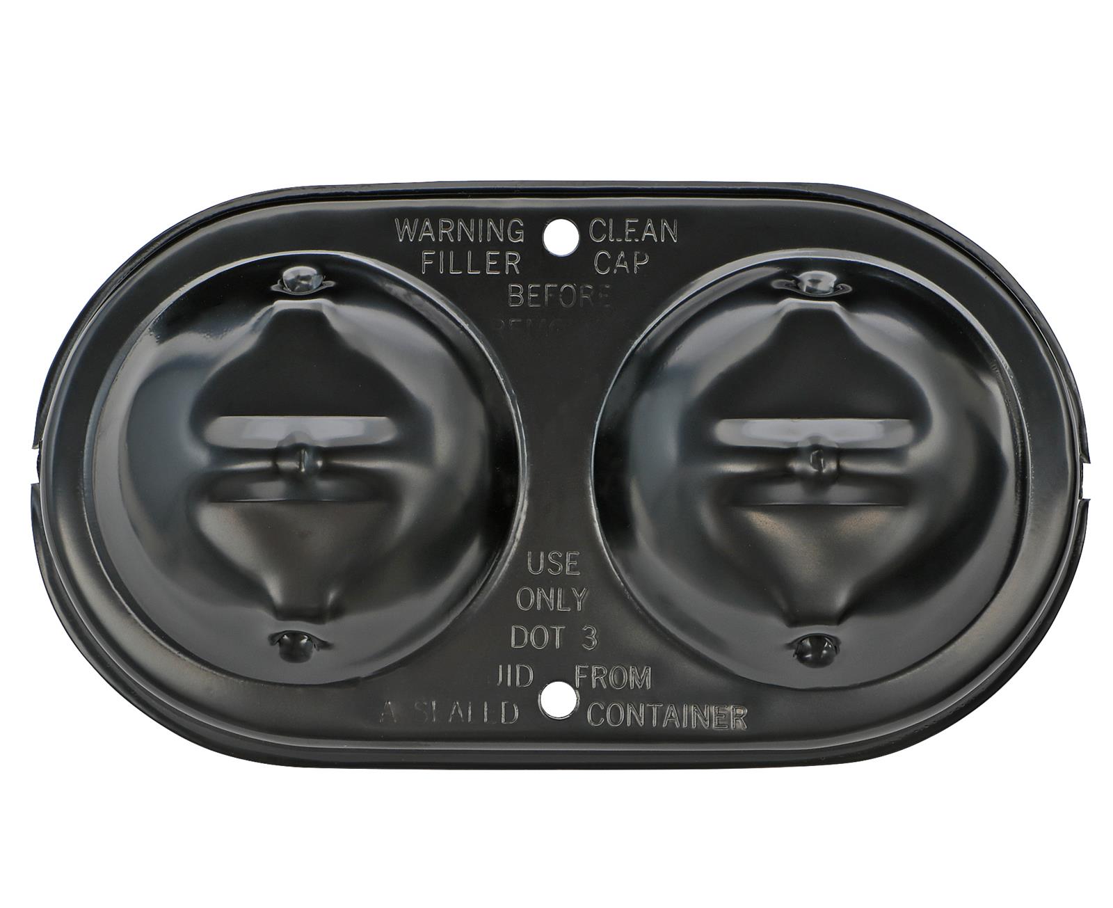 Trans-Dapt Performance Products Master Cylinder Reservoir Covers 7342 Cover, 3" X 5 3/4" Black Brake Cover thumbnail 3