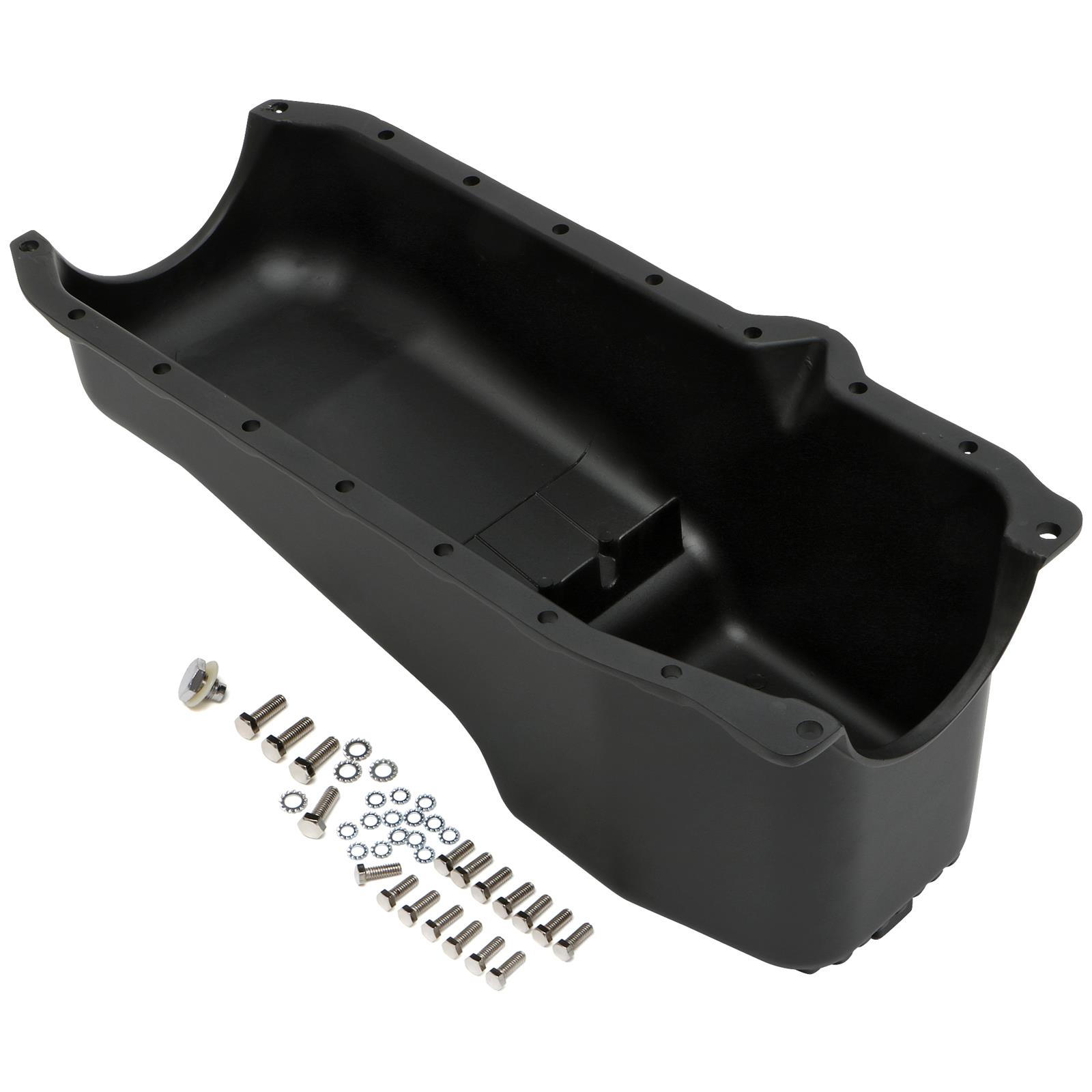 Trans-Dapt Performance Products Oil Pans 7425 Pan, 86-00 SB Chevy Finned Aluminum Pan Black thumbnail 5