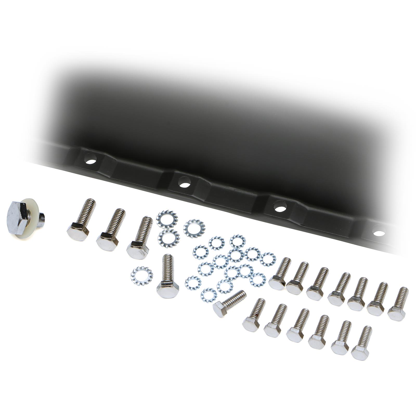 Trans-Dapt Performance Products Oil Pans 7425 Pan, 86-00 SB Chevy Finned Aluminum Pan Black thumbnail 3