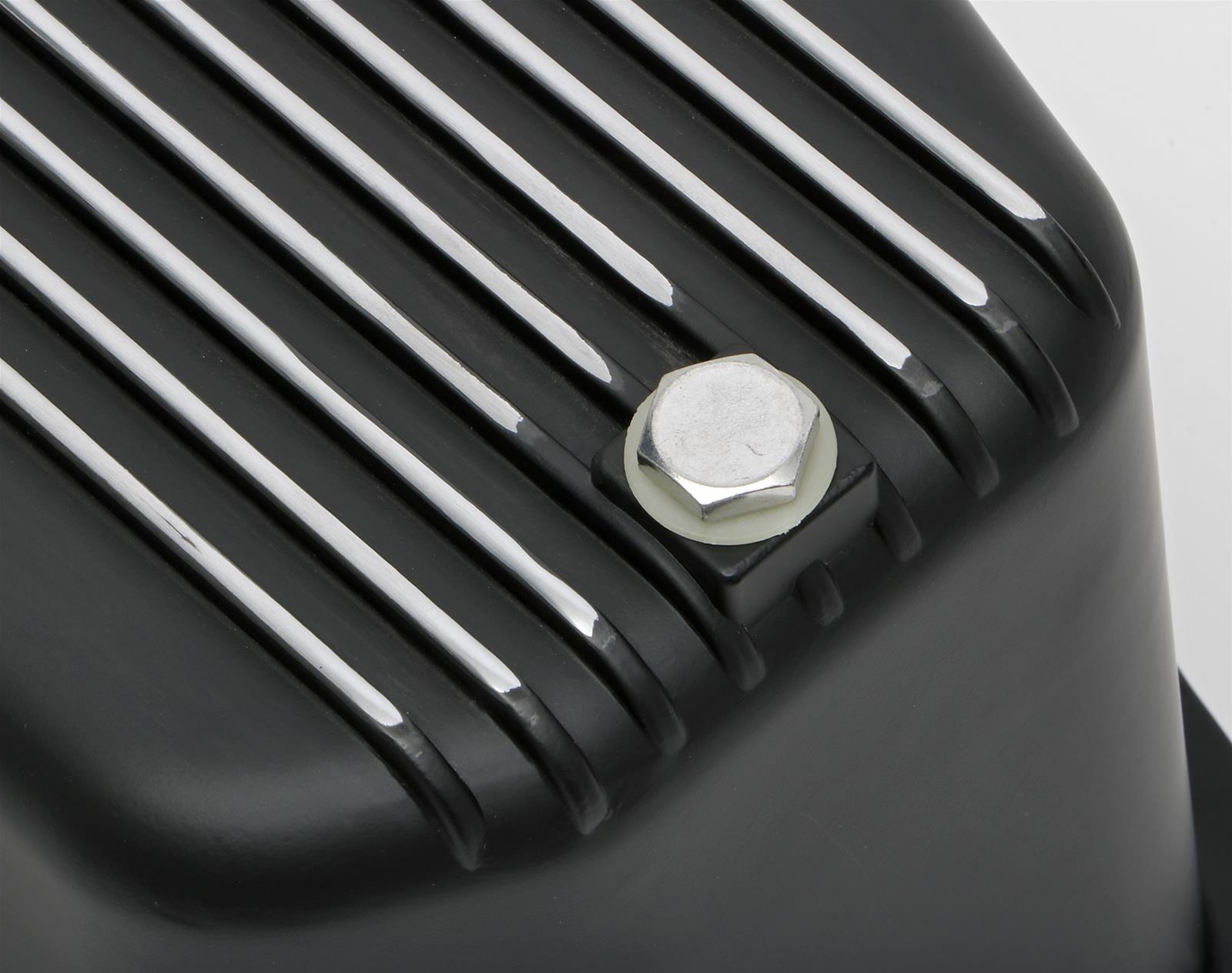 Trans-Dapt Performance Products Oil Pans 7426 Pan, Pan Black Finned Aluminum SBC 305-350 1980-85 thumbnail 6