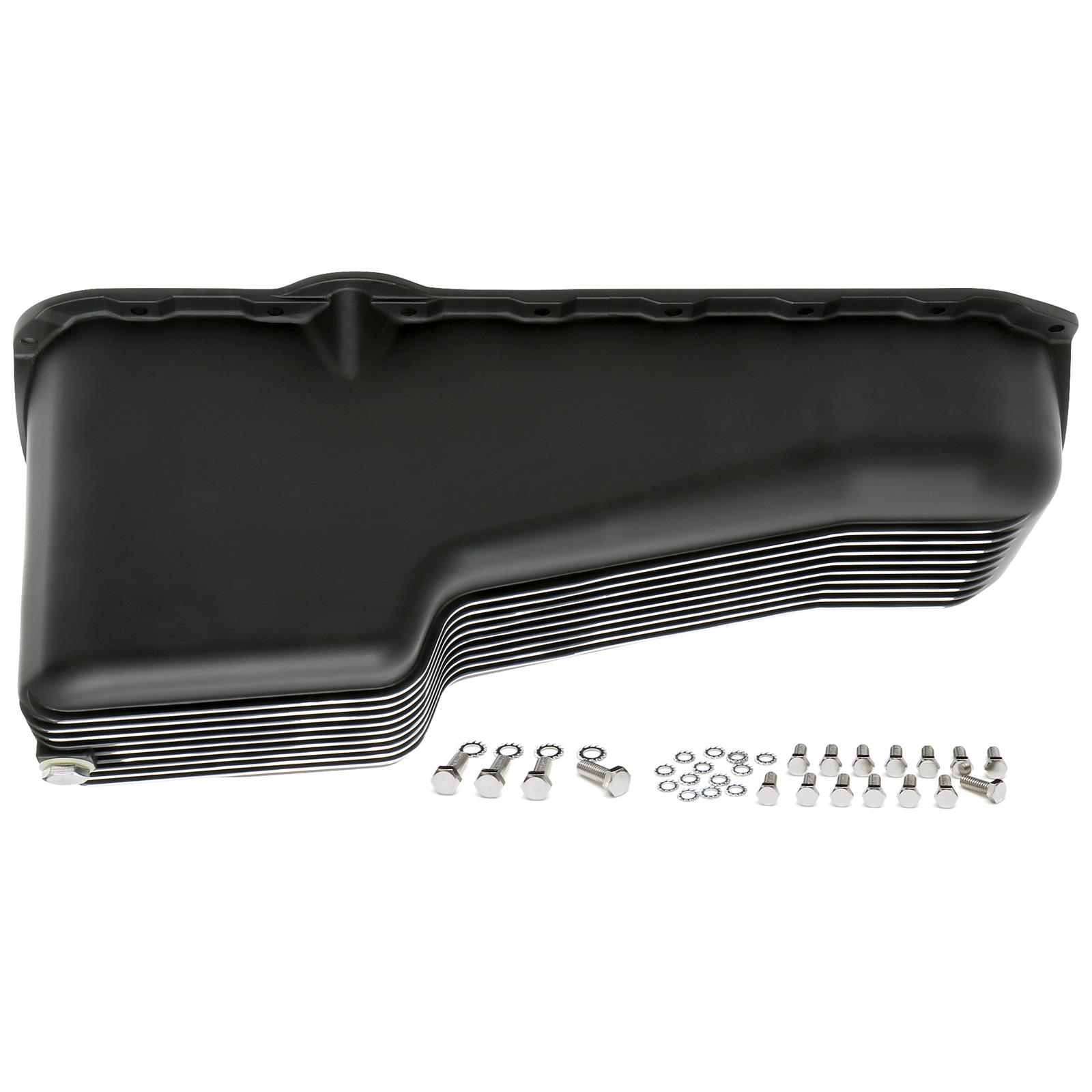 Trans-Dapt Performance Products Oil Pans 7426 Pan, Pan Black Finned Aluminum SBC 305-350 1980-85 thumbnail 3